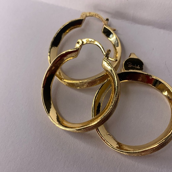 Crescent Shaped Gold Plated Earring and Pendant Long Lasting Set - Picture 6 of 13